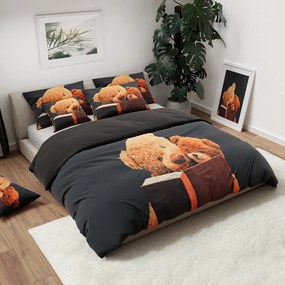 3D obliečky z mikrovlákna MACKO tmavosivé