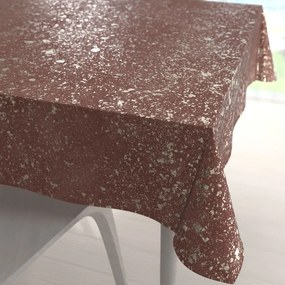 Biante Zamatový štvorcový obrus Isabela IBL-013 Gold Design staroružový 80x80 cm