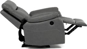 Polohovacie kreslo sivé, elektrické TV-4094 GREY3