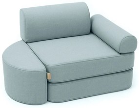 MeowBaby® Outzy detské kreslo/pohovka, cloudberry-sky-blue