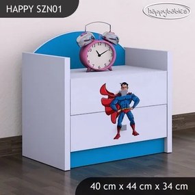 Detský nočný stolík SUPERMAN - TYP 1