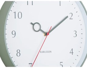 Karlsson 5992GR dizajnové nástenné hodiny zelená, pr. 30 cm