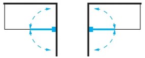 Omnires KINGSTON XHE85CRTR Vaňová zástena 70cm, chróm - Omnires