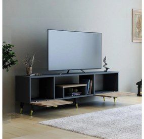 TV stolík/skrinka Tebosi 1 (orech + antracit) . Vlastná spoľahlivá doprava až k Vám domov. 1095277