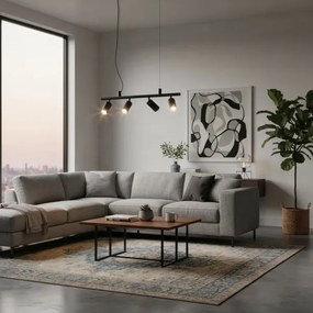 Ideal Lux - LED Luster na lanku DYNAMITE 4xGU10/7W/230V CRI 90 čierna