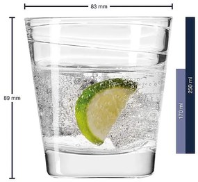 Leonardo pohár Vario 250 ml 6 ks