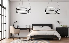 Toolight - LED závesné svietidlo + diaľkové ovládanie APP790-CP TRIO BLACK, čierna, OSW-07901