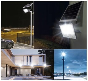 BERGE Solárne LED svietidlo DAKAR - 200W - PIR