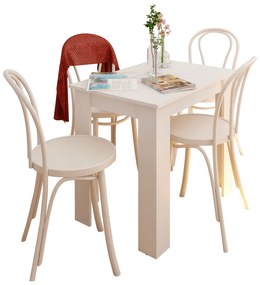 Jedálenský stôl TARINIO, biely