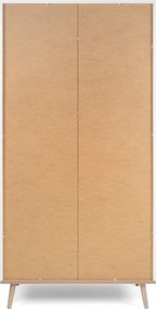 Šatníková skriňa Göteborg, biela/dub sonoma