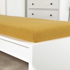 4Home froté prestieradlo Ideál horčicová, 160 x 200 cm