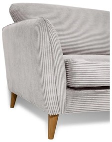 Svetlosivá menčestrová pohovka 206 cm Paris – Scandic