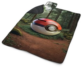 Sablio Plážová deka Pokemon ball Les: 200x140 cm