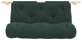 Tmavozelená menčestrová rozkladacia pohovka 135 cm Hooked – Karup Design