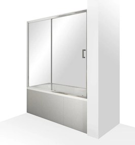Roltechnik Outlet Vaňová zástena s posuvnými dverami DETROIT 2 ROTH-Variant: šírka: 140 cm, výška: 150 cm, orientácia: Univerzálna - (DETROIT 2 140 -…