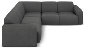 Tmavosivá rohová pohovka (variabilná/do L) Molino – Micadoni Home