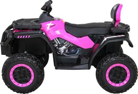 Ramiz Štvorkolka XT-Speed pre deti Ružová + 4x4 + EVA + Pomalý štart + MP3 rádio + LED