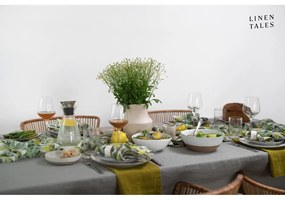 Zelené látkové tácky v súprave 4 ks Lotus – Linen Tales