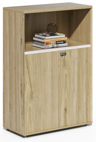 Houseland Profit Dru 02 prírodná dubová kancelárska skriňa