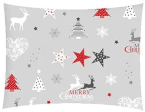 INTERMEDIC SK Obliečka Christmas Star Grey  40x40cm