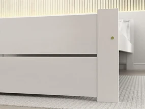 Posteľ IKAROS DOUBLE 180 x 200 cm, biela Rošt: S latkovým roštom, Matrac: Matrac Somnia 18 cm