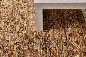 Diamond Carpets India, Ručne viazaný kusový koberec Babylon DESP HK20 Camel Mix, 80x150, hnedá, obývacia izba