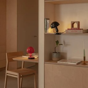 FARO 56103 - Stolná lampa s klipom 2v1 BELA 1xE27/15W/230V červená