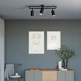 Bodové svietidlo 3xGU10/30W/230V čierne