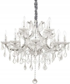 Závesné svietidlo Ideal Lux Napoleon SP12 cromo 167251 E14 12x40W 73cm chróm