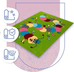 Koberec Agnella Funky Top Ivo zelený