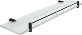 Nimco Polica IXI s ohrádkou, 50 cm BORMO čierna - BRC X450-X-90