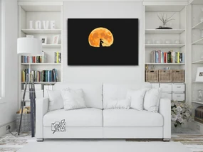 Gario Maľovanie podľa čísel Samuraj pri západe slnka Rozmery: 120 x 80 cm, Rámovanie: S vnútorným rámom