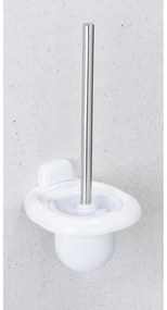 Biela nástenná plastová WC kefa Pure – Wenko