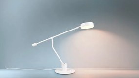 Matne biela LED stolová lampa s ohýbateľnou konštrukciou (výška 64 cm) Manduro – Trio