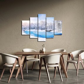 Obraz - Ľadové jazero (150x105 cm)