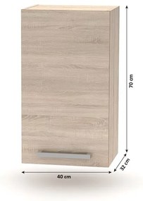 Kuchyňská linka 2,4 m, NOVA PLUS 0000210268 Tempo Kondela