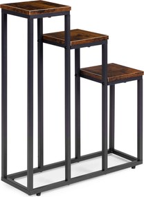 Stojan na květiny EVELIN 67x51,5 cm hnědý/černý