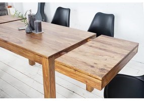 Rozkladací jedálenský stôl 20976 120/200x80cm Masív drevo Palisander  - Komfort-nábytok