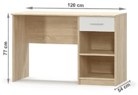 PC stolík Thornham  1S (biela). Vlastná spoľahlivá doprava až k Vám domov. 1006309