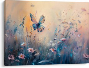 Obraz - Lúka s motýľom II. (70x50 cm)