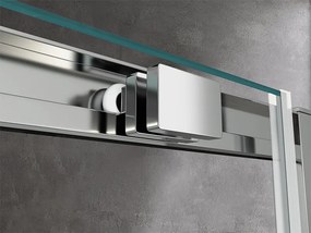 BPS-koupelny Obdĺžnikový sprchovací kút HYD-OK103A 100x80 chróm/transparent + vanička HYD-OSV-ST03A biela