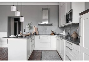 Závesné svietidlo Riffle Square, 3x biele sklenené tienidlo, b, o