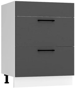 Kuchynská skrinka Max D60pc S/2 Zasl šedá
