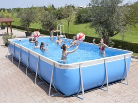 Technypools Bazén CALIFORNIA MAXI 1500 14,86 x 5,66 x 1,25 m (9983P) Barva: šedá