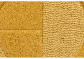 Okrovožltý vlnený koberec behúň 60x230 cm Gigi – Flair Rugs