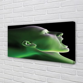 Obraz canvas V čele muž zelenú 140x70 cm