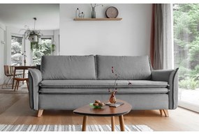 Sivá rozkladacia pohovka 225 cm Charming Charlie – Miuform