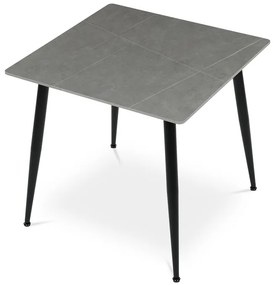 Autronic BONTEC Jídelní stôl 80x80cm, keramika, mramor, HT-398M GREY Farba: Šedá