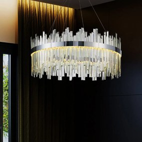 Toolight Toolight, LED stropné svietidlo 60cm, 58W, 4000K, APP1516-CP60, chrómová, OSW-03264