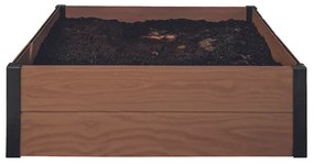 Keter Vyvýšený záhon Maple Square hnedá, 106 x 106 x 32 cm , M